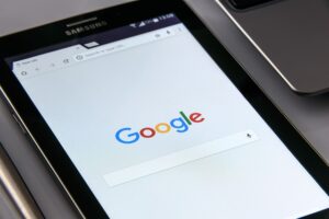 Google on a mobile phone
