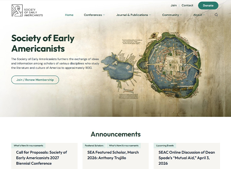 Society of Early Americanists Website