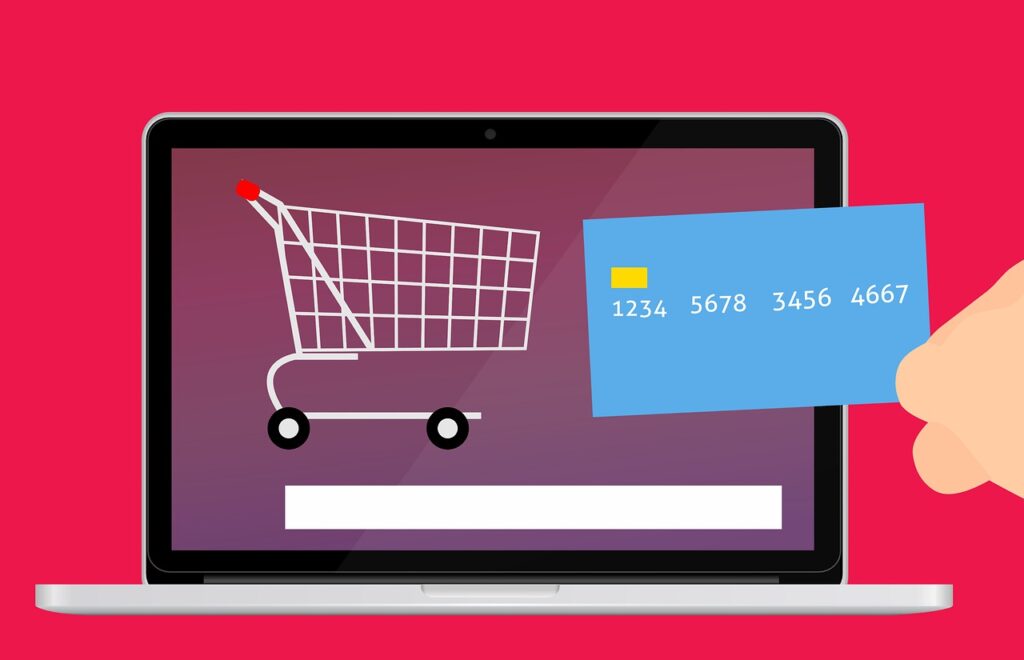 Virtual shopping cart online