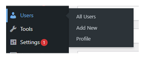 Add new user navigation