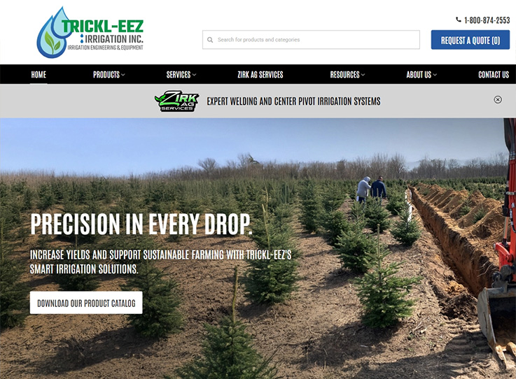 Trickl-Eez Irrigation Website