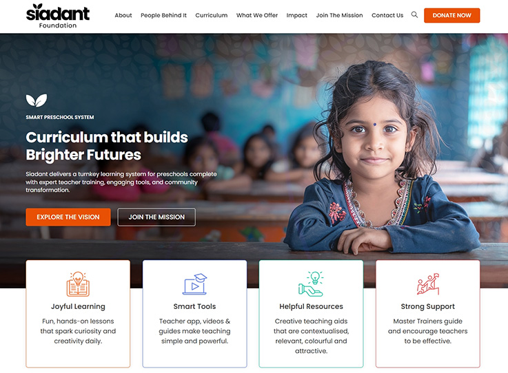 Siadant Foundation Website