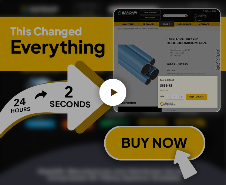 Promotional ad for aluminum pipe purchase.