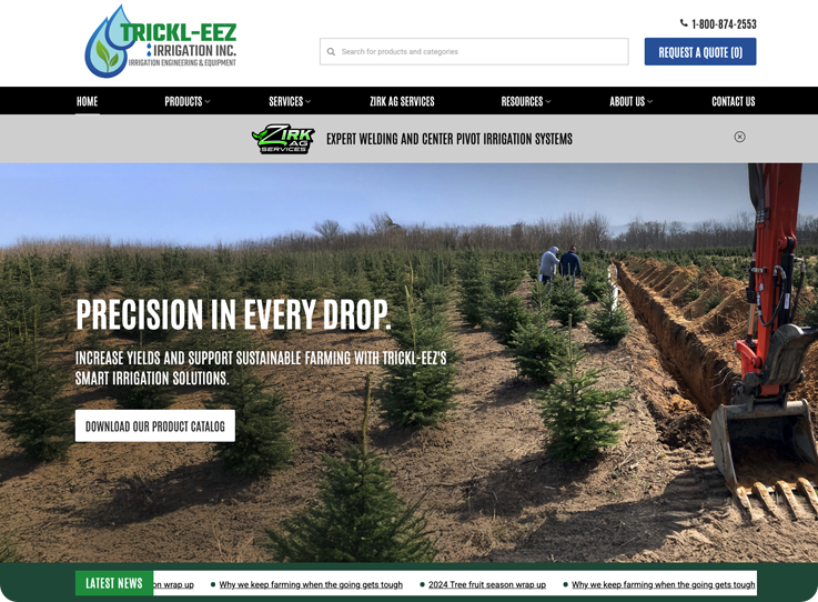 Irrigation systems for sustainable farming