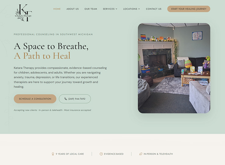 Katara Therapy Website